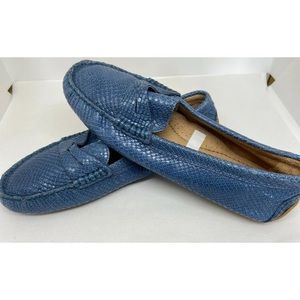 New Ralph Lauren glossy snake driving shoes size 6 S18